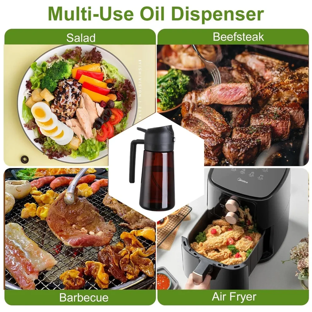2-in-1 Olive Oil Sprayer – 470ml