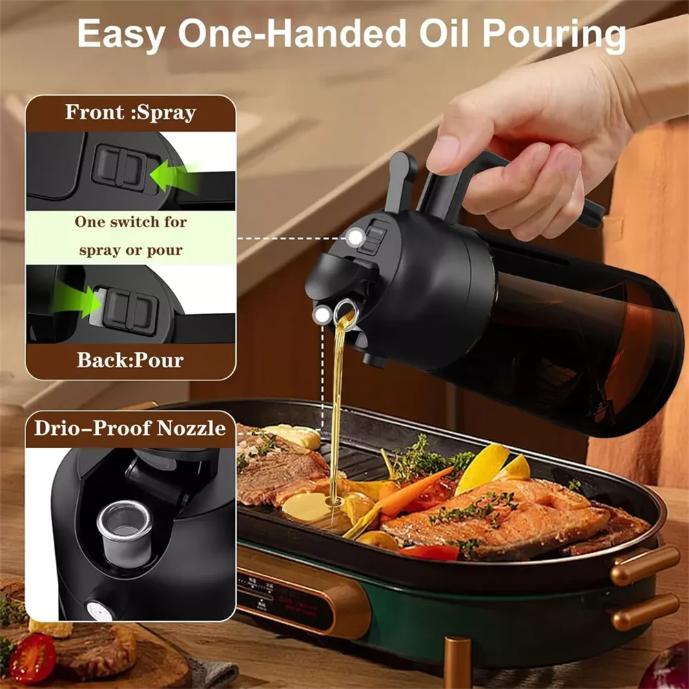 2-in-1 Olive Oil Sprayer – 470ml